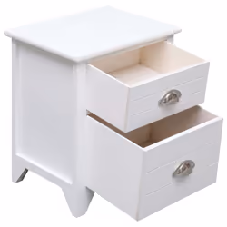 VidaXL 242043 nightstand/bedside table White - Additional view 5