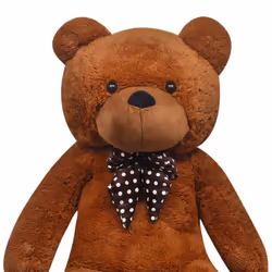 vidaXL Soft Plush Teddy Bear Toy Brown 135cm XXL Kids Stuffed Fluffy Animal
