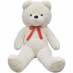 vidaXL Soft Plush Teddy Bear Toy White 160cm XXL Kids Stuffed Fluffy Animal