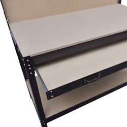 vidaXL Workbench with Pegboard and Drawer Station Garage Tool Storage Shelf