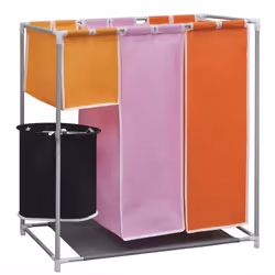 VidaXL 242058, Rectangular, Cast iron, Fabric, Multicolour, Black, Fabric
