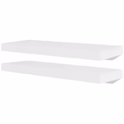 VidaXL Floating Wall Display Shelves Book/DVD Storage, Floating shelf, Wall mounted, MDF, White, Bedroom, Corridor, Living ro ...