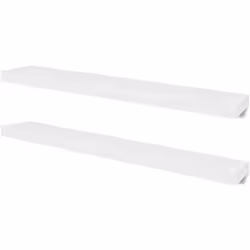 VidaXL Floating Wall Display Shelves Book/DVD Storage, Floating shelf, Wall mounted, MDF, White, Bedroom, Corridor, Living ro ...