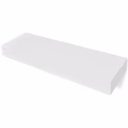 vidaXL Floating Wall Display Shelf 1 Drawer Book/DVD Storage White MDF 80 cm - Additional view 2