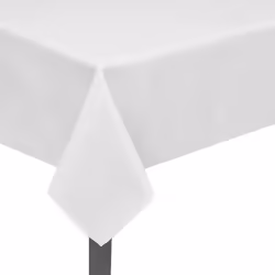 vidaXL 5x Tablecloths White 100x100cm Slipcover Dining Table Protector Cover