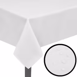 vidaXL 5x Tablecloths White 220x130cm Slipcover Dining Table Protector Cover
