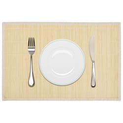 vidaXL 6 Bamboo Placemats 30x45cm Natural Kitchen Table Mats Dining Tableware