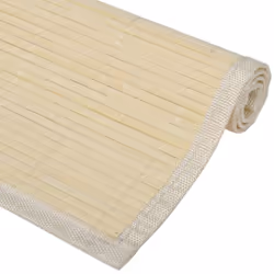 vidaXL 6 Bamboo Placemats 30x45cm Natural Kitchen Table Mats Dining Tableware