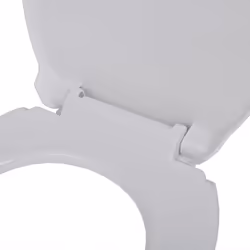 vidaXL Soft-close Toilet Seat White Oval Bathroom Furniture Accessories Lid - Additional view 7