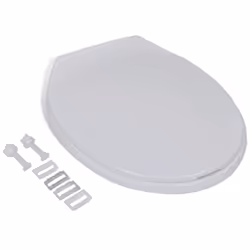 vidaXL Soft-close Toilet Seat White Oval Bathroom Furniture Accessories Lid - Additional view 9