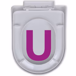 vidaXL Soft-close Toilet Seat Square White Bathroom Furniture Accessories Lid - Additional view 8