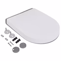 vidaXL Soft-close Toilet Seat with Quick-release Design White Square Bathroom - Additional view 10