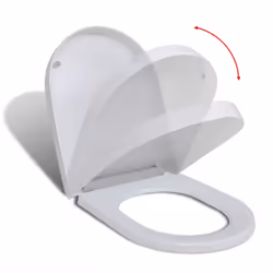 vidaXL Soft-close Toilet Seat with Quick-release Design White Square Bathroom - Additional view 9