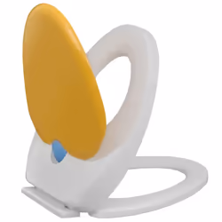 vidaXL Soft-close Toilet Seat Adults/Children White Yellow Bathroom Furniture - Additional view 10
