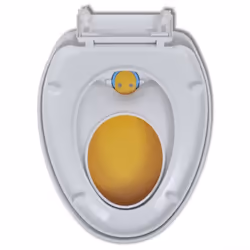 vidaXL Soft-close Toilet Seat Adults/Children White Yellow Bathroom Furniture - Additional view 4