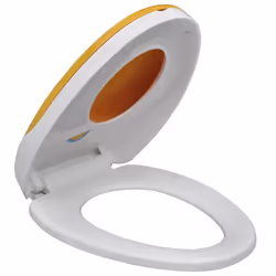vidaXL Soft-close Toilet Seat Adults/Children White Yellow Bathroom Furniture - Additional view 8