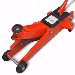 Low-Profile Hydraulic Floor Jack 3 Ton Red Car Trunk Lifting Wind Up Garage