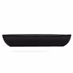 vidaXL Ceramic Bathroom Sink Basin Black Rectangular Above Counter Washroom