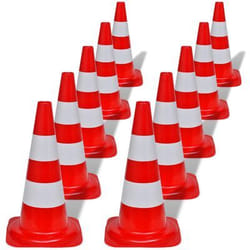 VidaXL Reflective Traffic Cones