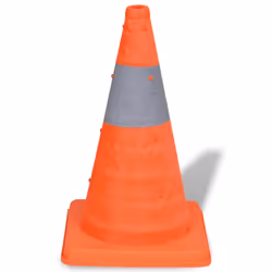 vidaXL 5 Pop-up Traffic Cones 42cm Traffic Warning Parking Safety Road Guard
