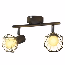 VidaXL 242266, 2 bulb(s), LED, E14, Black