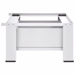 vidaXL Washing Machine Pedestal Washing Machine Stand Raiser with Drawer White - Additional view 4