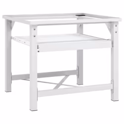 vidaXL Washing Machine Pedestal Washing Machine Stand with Pull-Out Shelf White