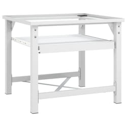 vidaXL Washing Machine Pedestal Washing Machine Stand with Pull-Out Shelf White