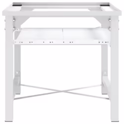 vidaXL Washing Machine Pedestal Washing Machine Stand with Pull-Out Shelf White - Additional view 9