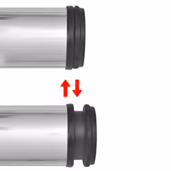 vidaXL 4x Table Legs Chrome 870mm Height Adjustable Spare Feet Replacement
