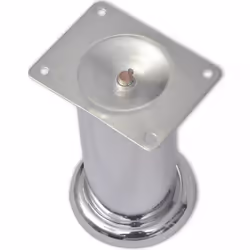 vidaXL 4x Round Sofa Legs Chrome 120mm Seat Base Replacement Part Accessory - Additional view 2