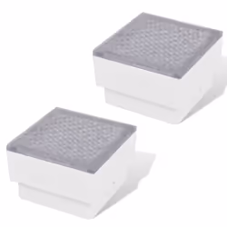 2 LED In Ground Floor Recessed Decking Light Lamp Uplight Patio Garden Outside