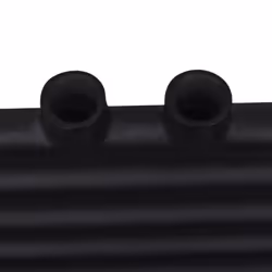 Straight Steel Towel Rail Central Heating Bathroom Radiator Black 500 x 1160 mm - Additional view 5