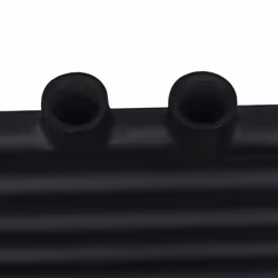 Straight Steel Towel Rail Central Heating Bathroom Radiator Black 600 x 1160 mm - Additional view 6