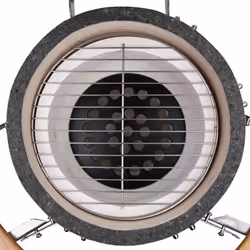VidaXL 41721 outdoor barbecue/grill Kamado barbecue/grill Kettle Charcoal + Firewood Black, Stainless steel, Wood - Additional view 6