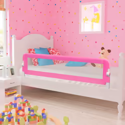 Toddler Safety Bed Rail 150 x 42cm | Pink Toddler Bed Guard