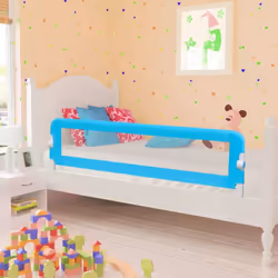 vidaXL Toddler Safety Bed Rail 150x42cm Blue Baby Kids Protective Guard Gate