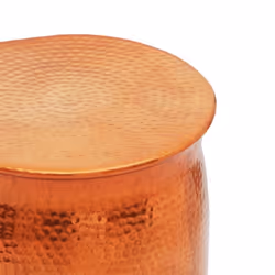 vidXL Hammered Aluminium Stool Side Table Lamp Coffee Book Plant Stand End - Additional view 2