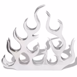 vidaXL Aluminium Tabletop Wine Rack Stand Holder for 11 Bottles Silver Cabinet - Additional view 2