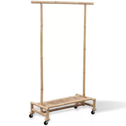 vidaXL Bamboo Clothes Rack Coat Rack Coat Stand Garment Rack Clothes Rack
