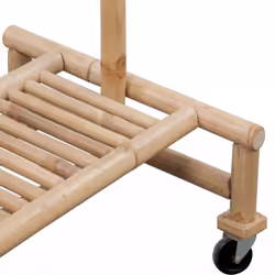 vidaXL Bamboo Clothes Rack Coat Rack Coat Stand Garment Rack Clothes Rack - Additional view 4