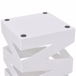 vidaXL Umbrella Stand Steel 48.5cm White Square Storage Holder Walking Stick - Additional view 2