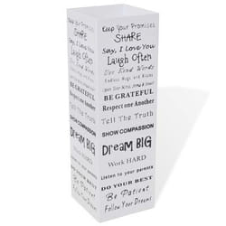 VidaXL 242471 umbrella stand Plastic, Steel Black, White