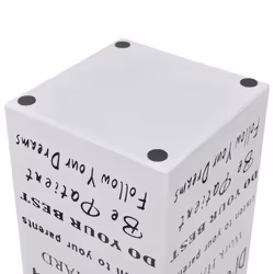 VidaXL 242471 umbrella stand Plastic, Steel Black, White - Additional view 4