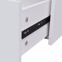 vidaXL Sideboard with 4 Drawers White Organiser Cupboard Cabinet Chest Unit - Additional view 3