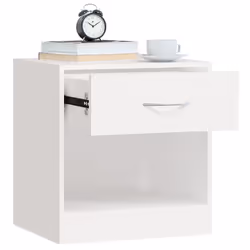 VidaXL 242547 nightstand/bedside table White - Additional view 5