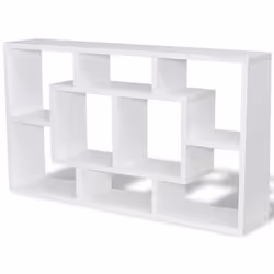VidaXL 242548, Floating shelf, Wall mounted, Wood, White, Universal, 8 shelves