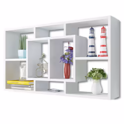 VidaXL 242548 shelve Floating shelf Wall mounted Wood White