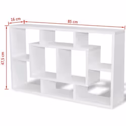 VidaXL 242548 shelve Floating shelf Wall mounted Wood White - Additional view 5