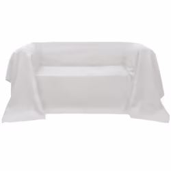 vidaXL Micro-suede Couch Slipcover Cream 210x280cm Sofa Seat Cover Protector